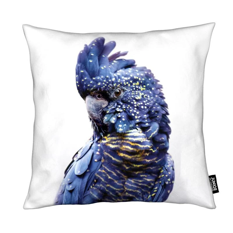 Juniqe Kissen "Print 451" In Blau & Weiß