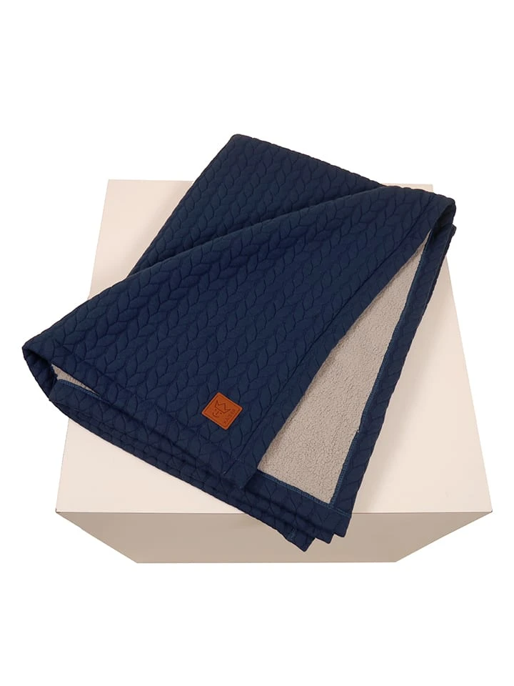 Kaiser Naturfellprodukte Decke "Quilly" In Dunkelblau - (L)100 X (B)75 Cm – Bild 2