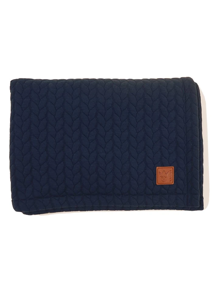 Kaiser Naturfellprodukte Decke "Quilly" In Dunkelblau - (L)100 X (B)75 Cm