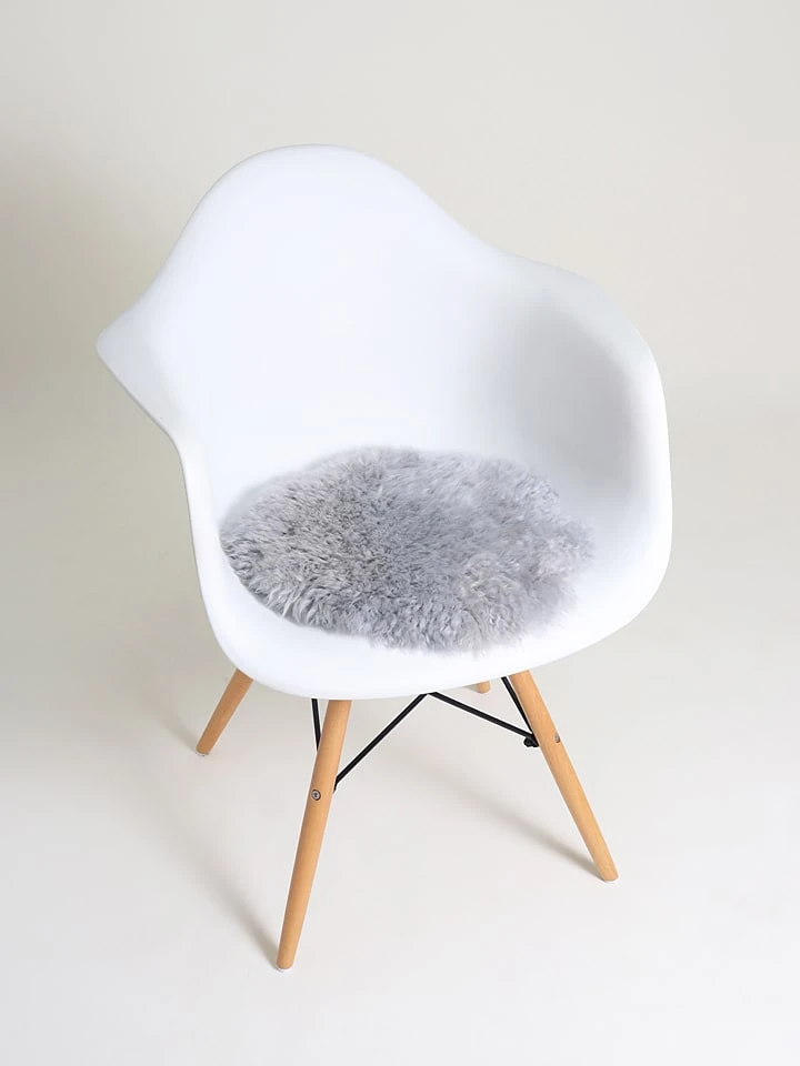 Kaiser Naturfellprodukte H&L Lammfell-Sitzauflage In Silber – Bild 2