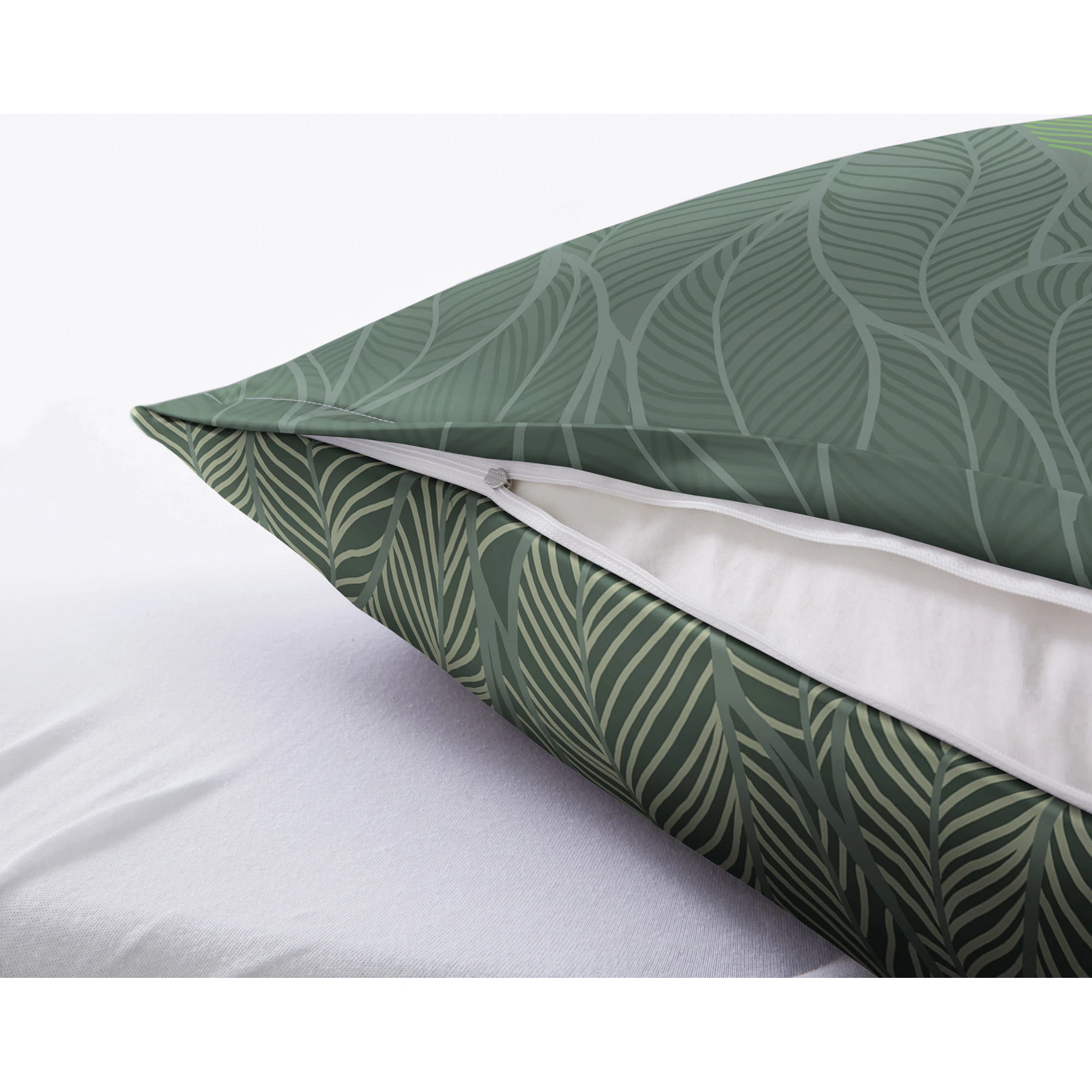 Kleine Wolke Bettwäsche In Tannengrün – Bild 2