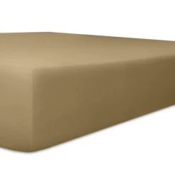 Kneer Spannbetttuch EASY-STRETCH Q251 Extra Hoch In Toffee