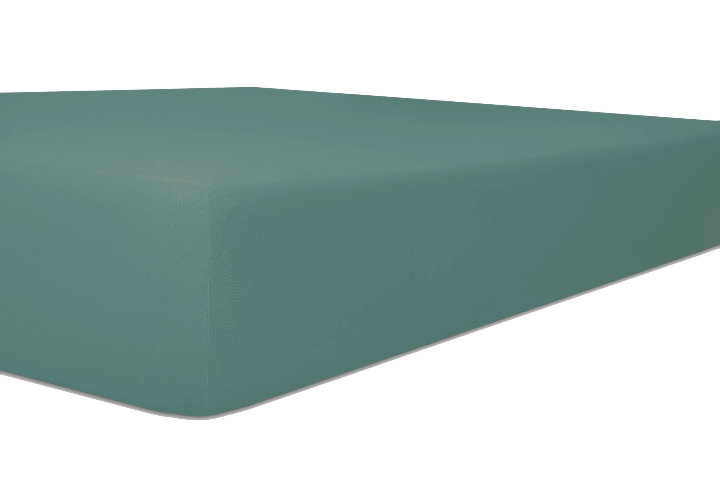 Kneer Spannbetttuch EDEL-ZWIRN-JERSEY Q20 In Salbei