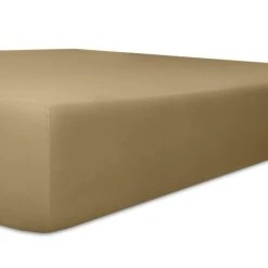 Kneer Spannbetttuch SUPERIOR-STRETCH 2N1 Q98 In Toffee