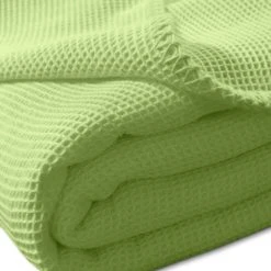 Kneer Wohndecke La Diva Waffelpique-Decke Qualität 91 In Apfel