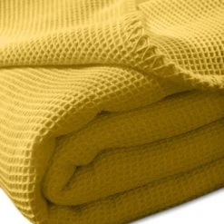 Kneer Wohndecke La Diva Waffelpique-Decke Qualität 91 In Mais