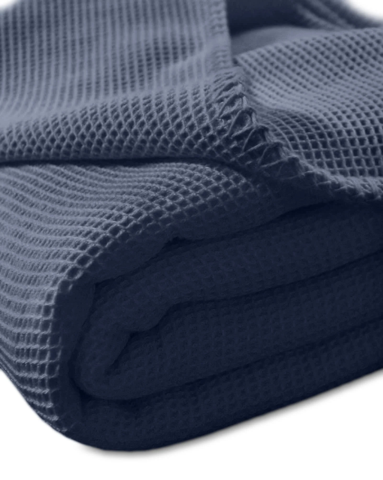 Kneer Wohndecke La Diva Waffelpique-Decke Qualität 91 In Marine