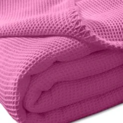 Kneer Wohndecke La Diva Waffelpique-Decke Qualität 91 In Pink