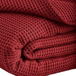 Kneer Wohndecke La Diva Waffelpique-Decke Qualität 91 In Zimt