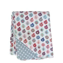 Krasilnikoff Quilt ÄPFEL Mit Bunten Äpfeln 130x180