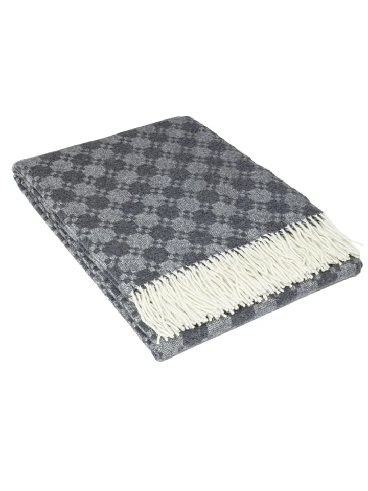 Lanzaretti Plaid In Dunkelgrau