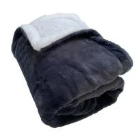 Le Comptoir De La Plage Kunstfell Wohndecke In Anthrazit - (L)170 X (B)130 Cm