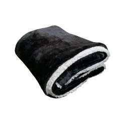 Le Comptoir De La Plage Kunstfell Wohndecke In Schwarz - (L)170 X (B)130 Cm