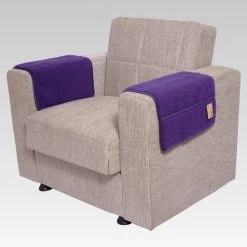 Linke Licardo Armlehnenschoner Mit 3 Taschen In Lila