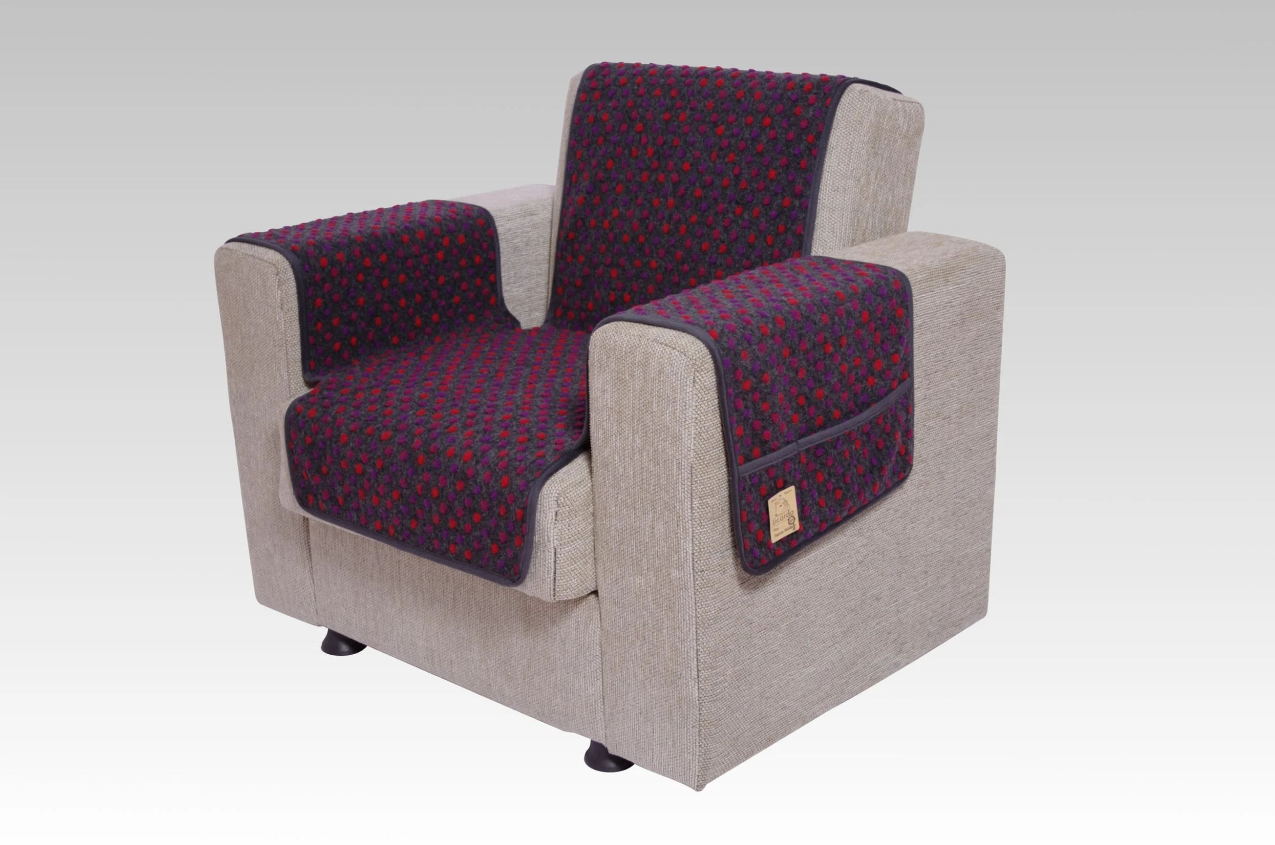 Linke Licardo Kombinierter Armlehnen- Und Sesselschoner In Anthrazit