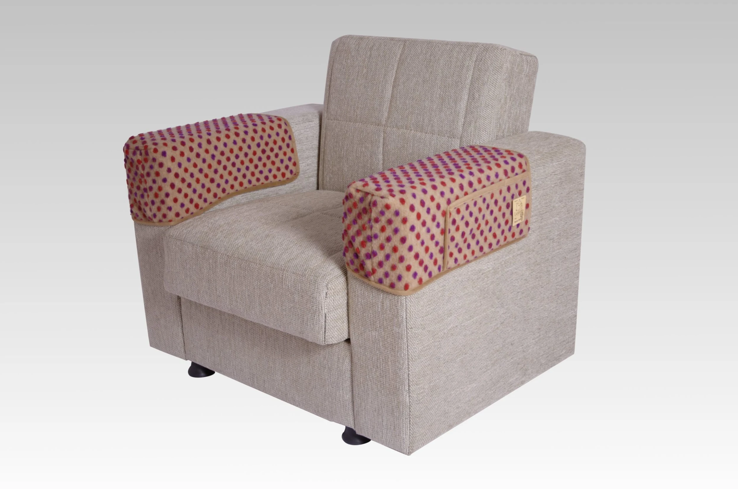 Linke Licardo Schoner Mit Zwei Taschen Wolle Noppen 40 Cm X 55 Cm In Beige Mit Noppen