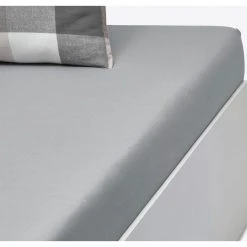 Linvosges Flanell-Spannbettlaken In Grau