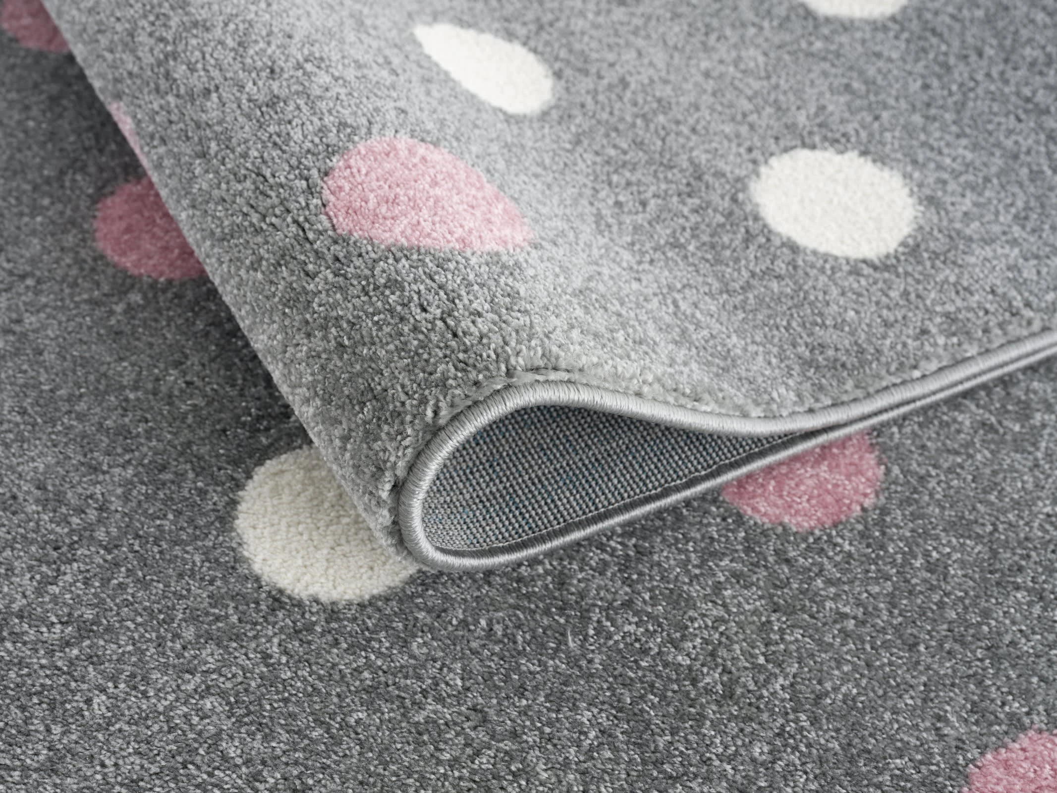 Livone Kinderteppich BUBBLES In Silbergrau/rosa – Bild 3