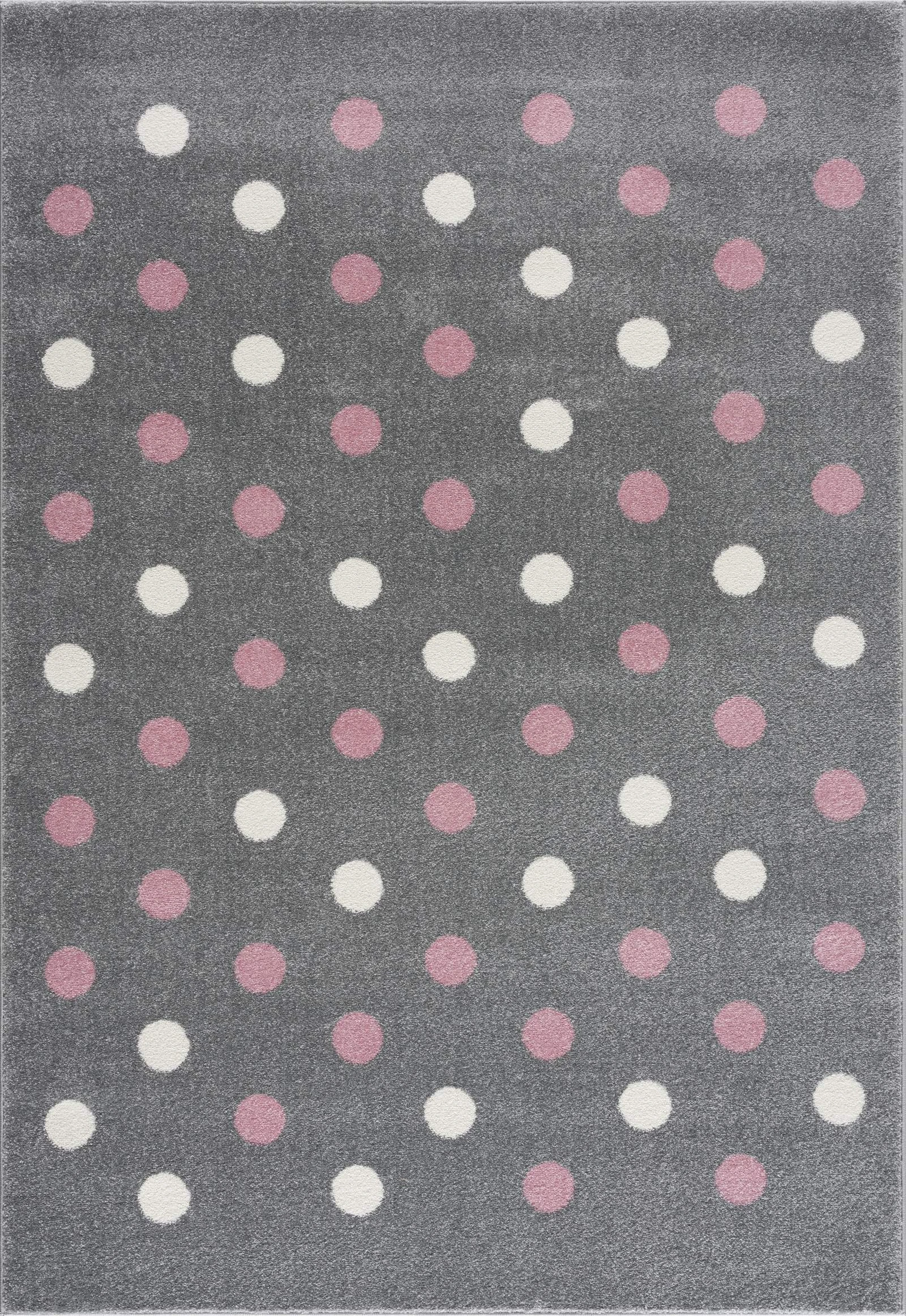 Livone Kinderteppich BUBBLES In Silbergrau/rosa