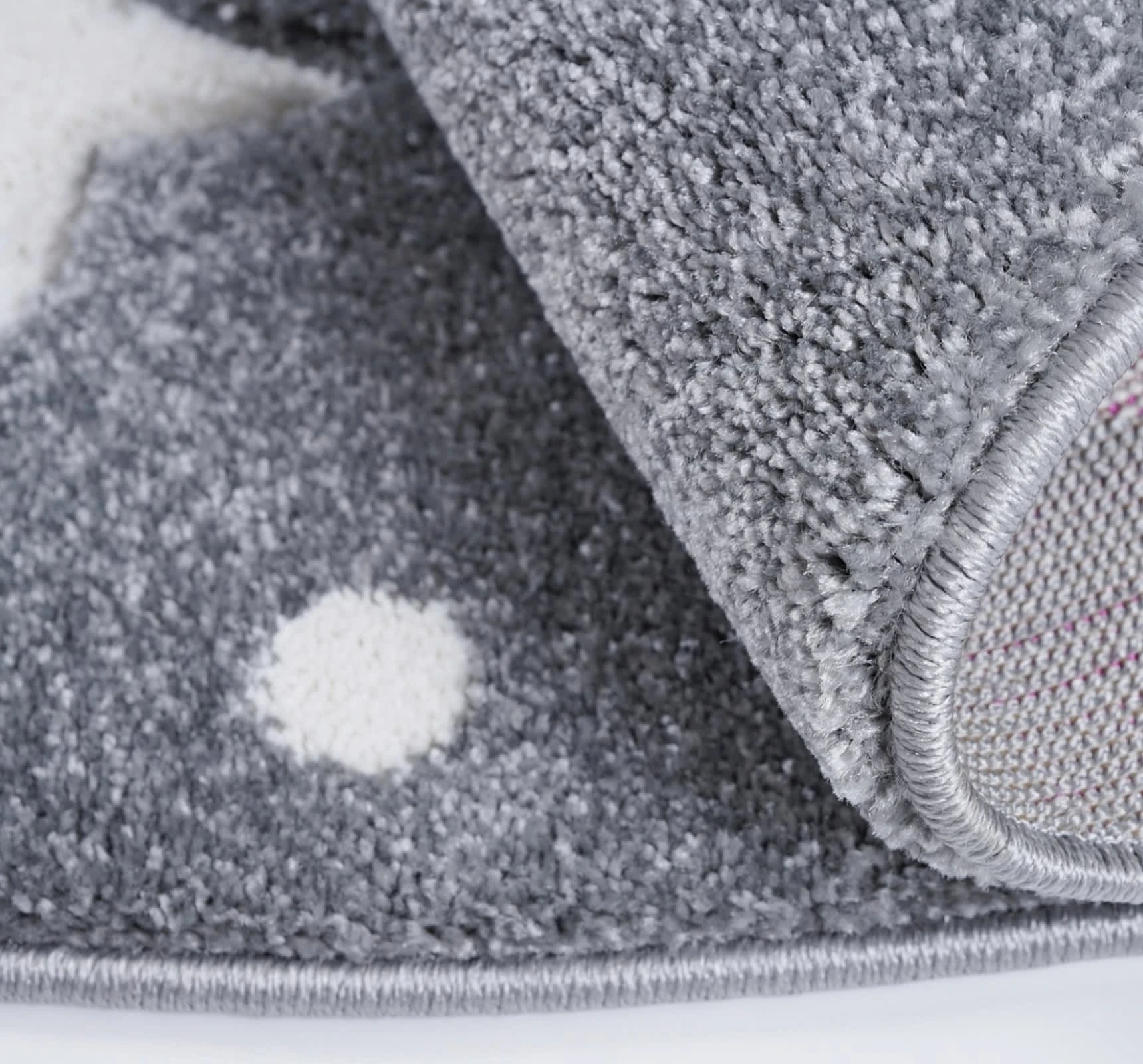 Livone Teppich HEAVEN Silbergrau/weiss Rund – Bild 4