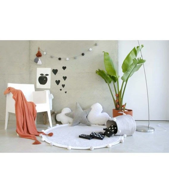 Lorena Canals Teppich "Bubbly" In Hellgrau/Weiß - 120x120 Cm – Bild 5