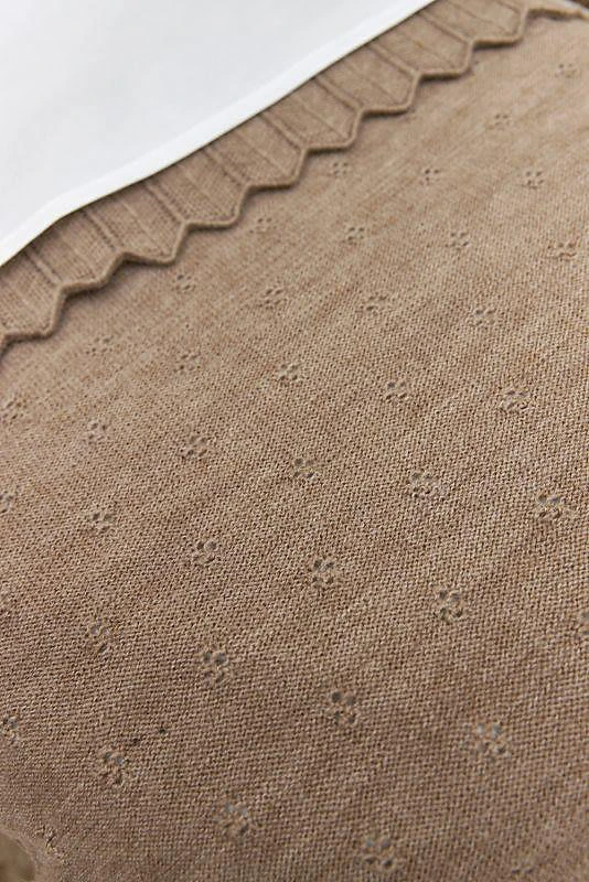 MEYCO Babydecke Klein Ajour Toffee Melange – Bild 3