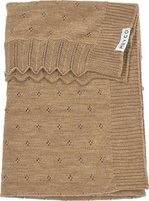 MEYCO Babydecke Klein Ajour Toffee Melange