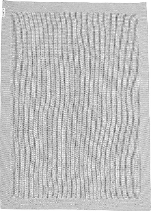 MEYCO Babydecke Klein Rib Grey Melange – Bild 2