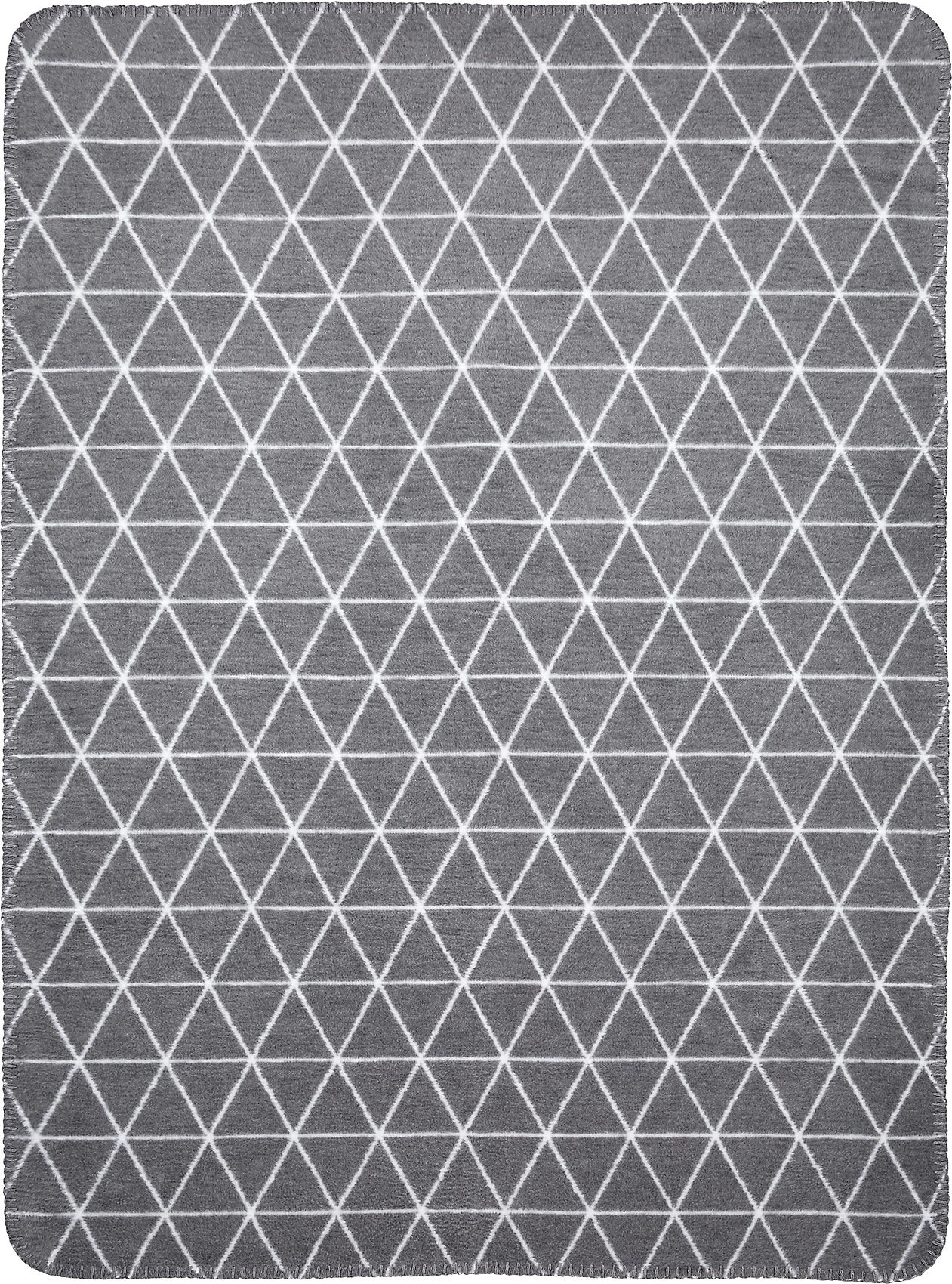 MEYCO Kinderdecke Triangle Stripe, Grau/weiß, 75 X 100 Cm – Bild 2