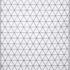 MEYCO Kinderdecke Triangle Stripe, Grau/weiß, 75 X 100 Cm