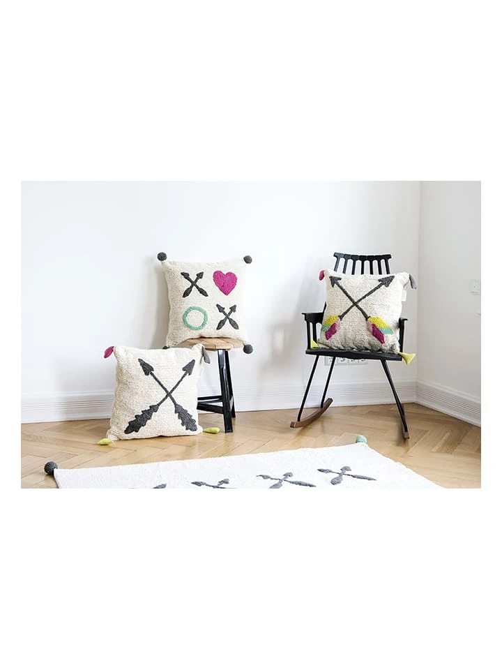 Minividuals Kissen "XOXO Herz" In Creme/ Bunt - (L)50 X (B)50 Cm – Bild 2