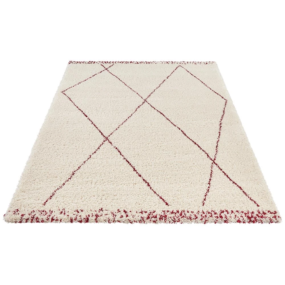 Mint Rugs Hochflor Teppich Roha Creme Beere – Bild 2