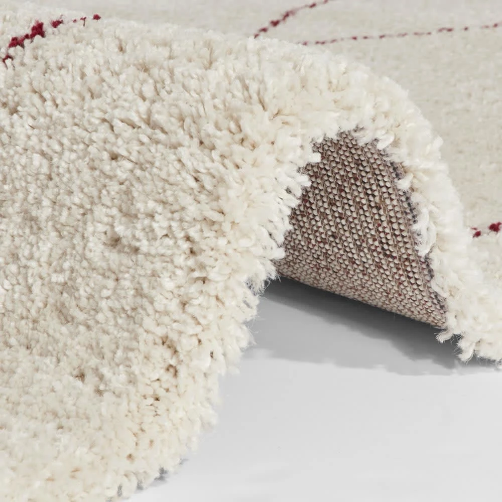 Mint Rugs Hochflor Teppich Roha Creme Beere – Bild 3