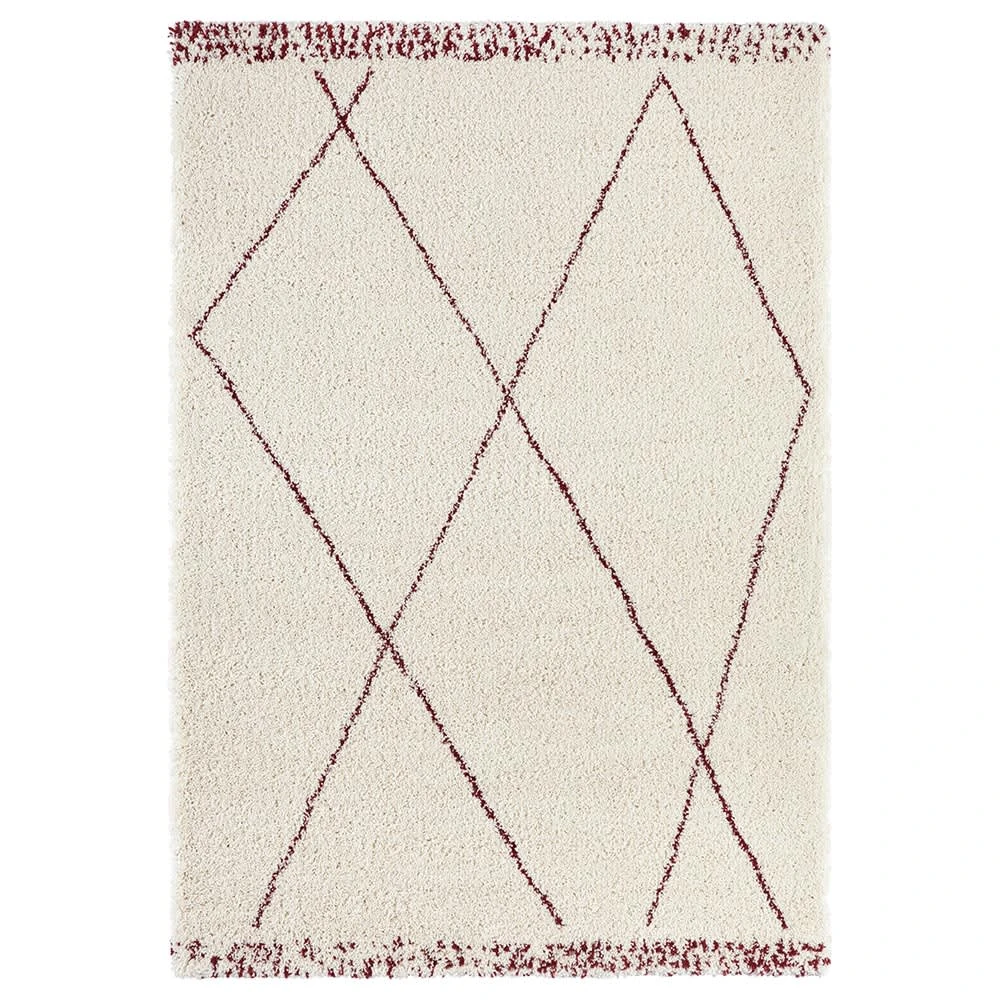 Mint Rugs Hochflor Teppich Roha Creme Beere