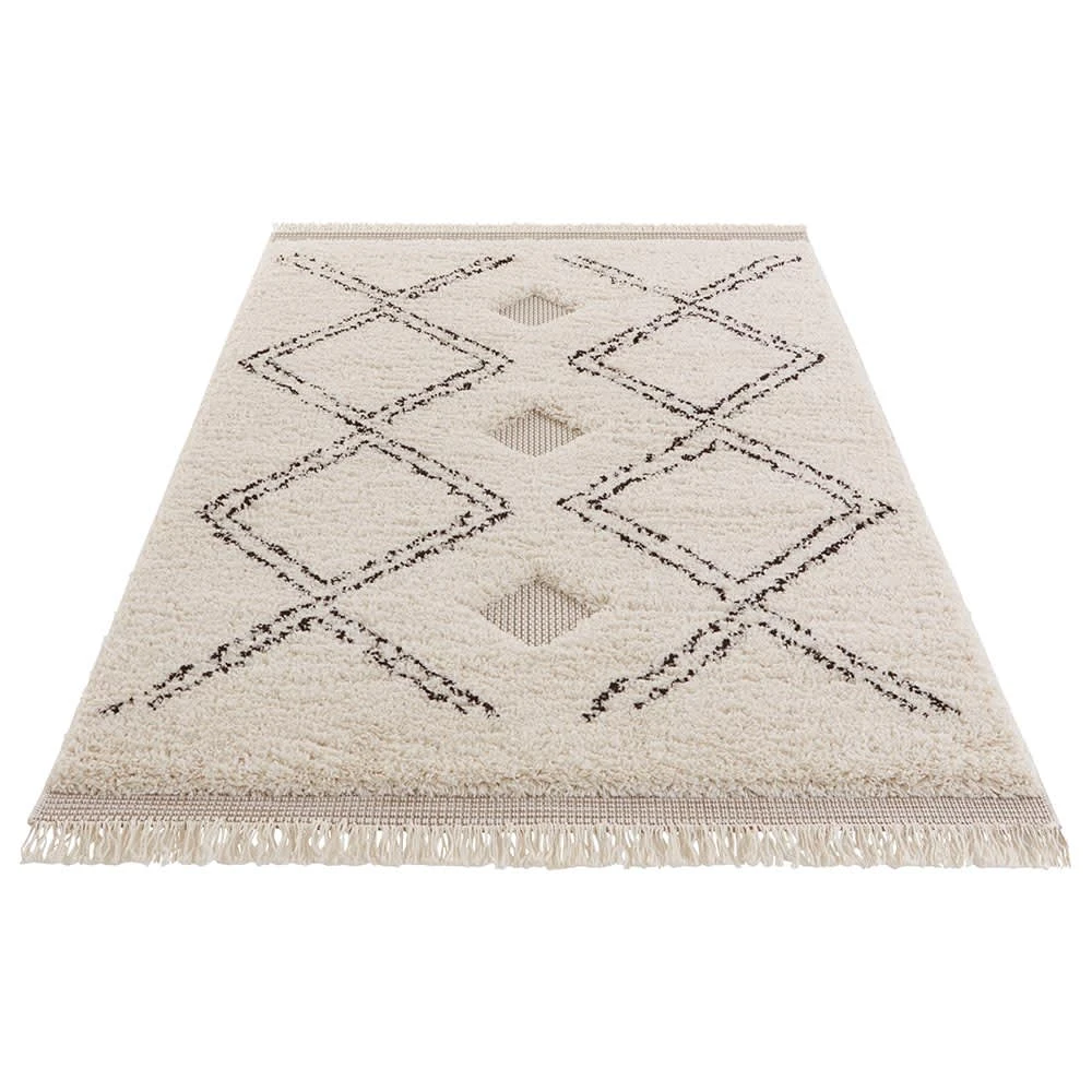 Mint Rugs Vintage Teppich Aranos Creme/schwarz – Bild 2