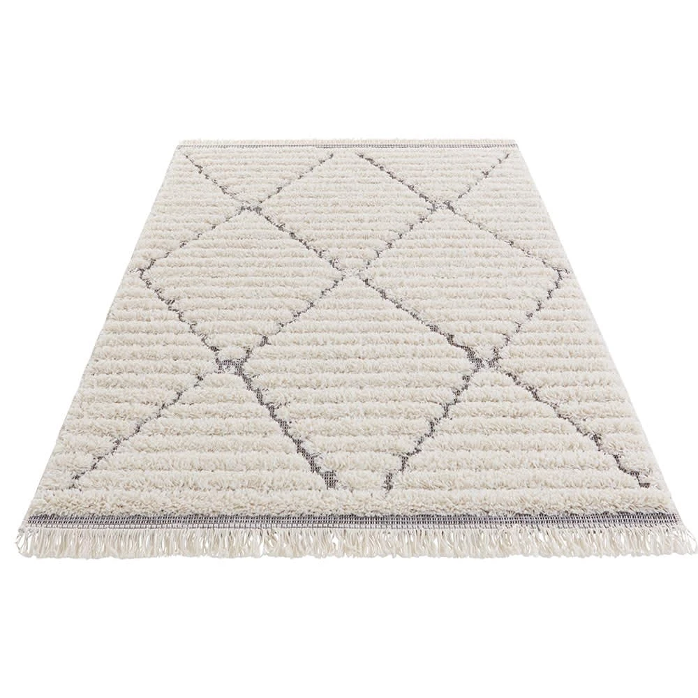 Mint Rugs Vintage Teppich Fulani Creme/grau – Bild 2