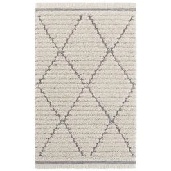 Mint Rugs Vintage Teppich Fulani Creme/grau