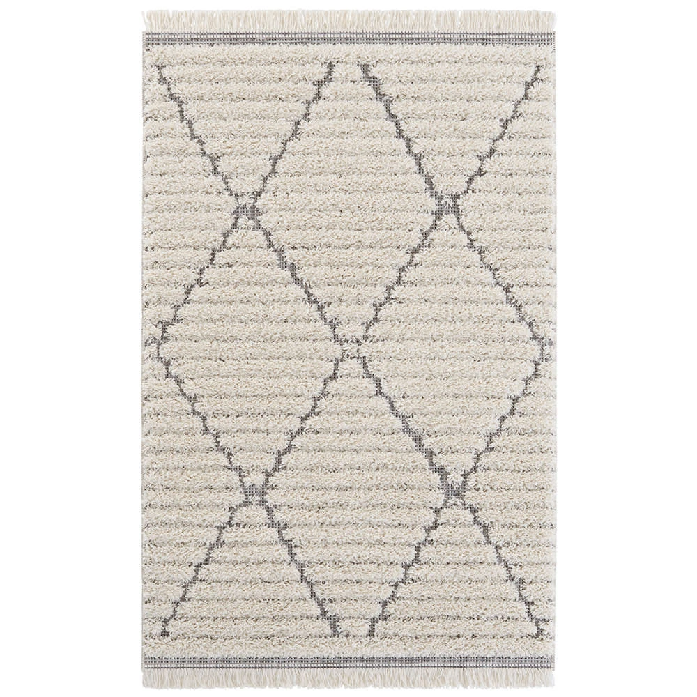 Mint Rugs Vintage Teppich Fulani Creme/grau