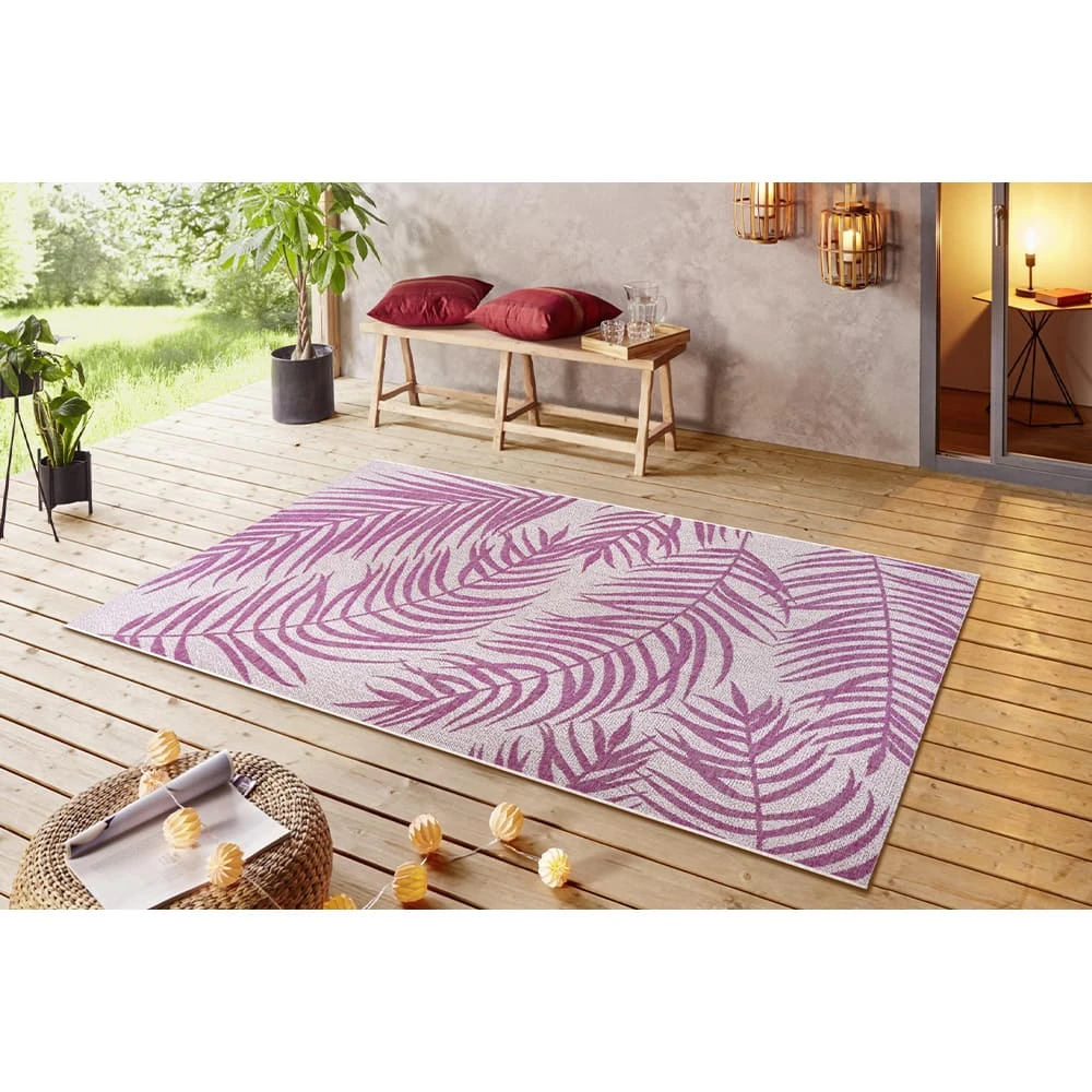 Northrugs In- & Outdoor Teppich Palmera Pink Creme â Bild 4