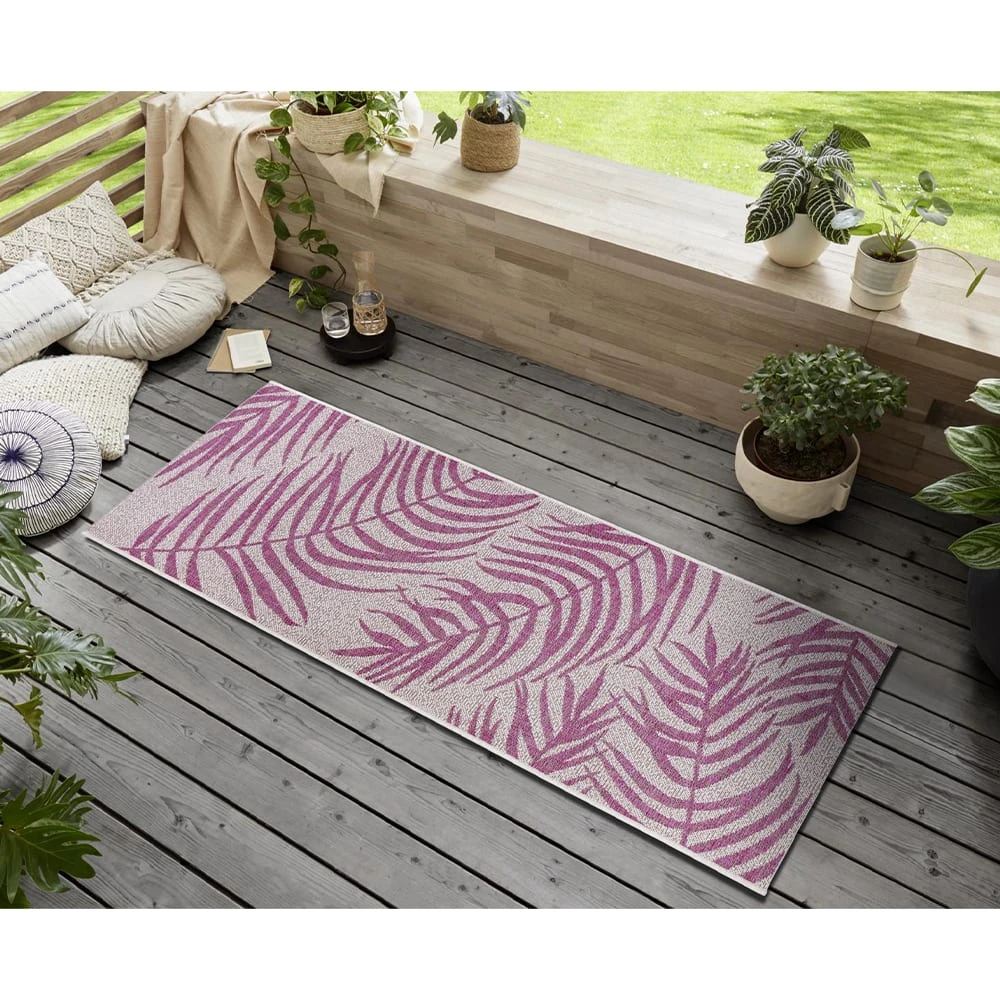 Northrugs In- & Outdoor Teppich Palmera Pink Creme â Bild 5