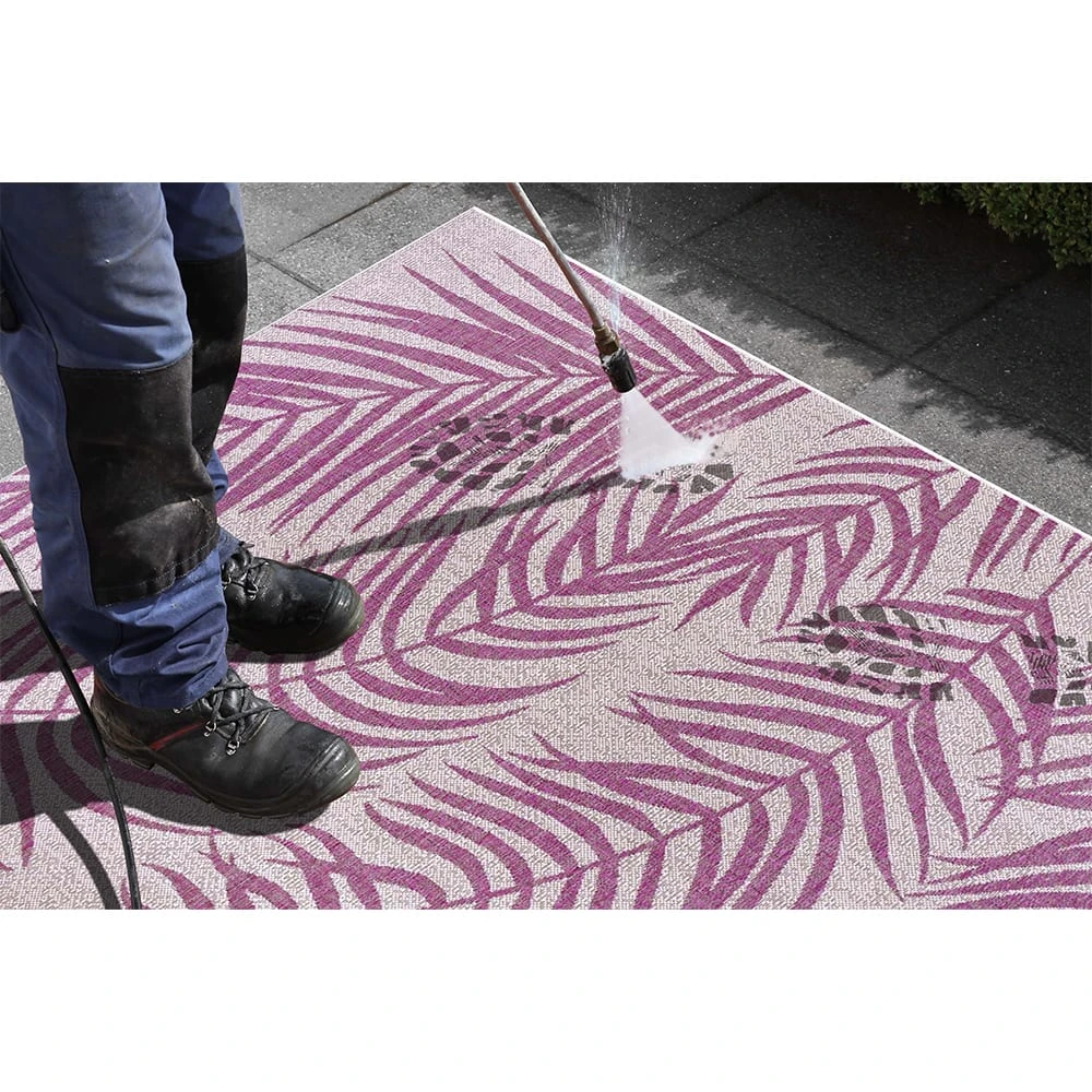 Northrugs In- & Outdoor Teppich Palmera Pink Creme â Bild 7