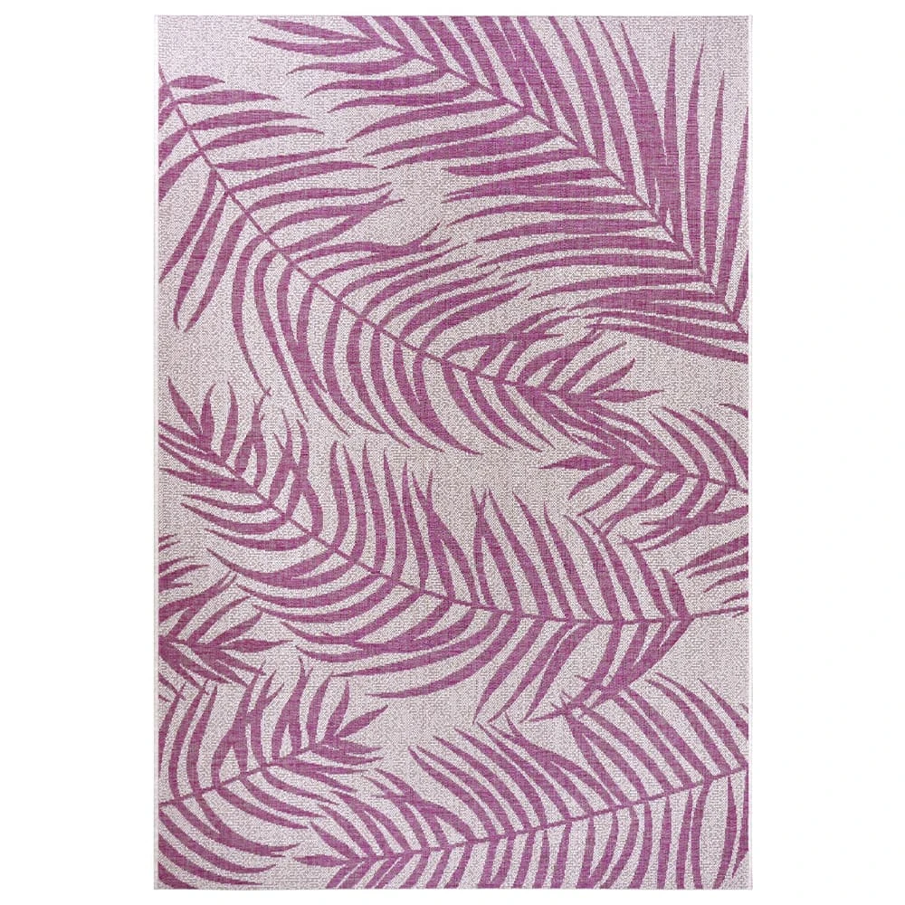 Northrugs In- & Outdoor Teppich Palmera Pink Creme