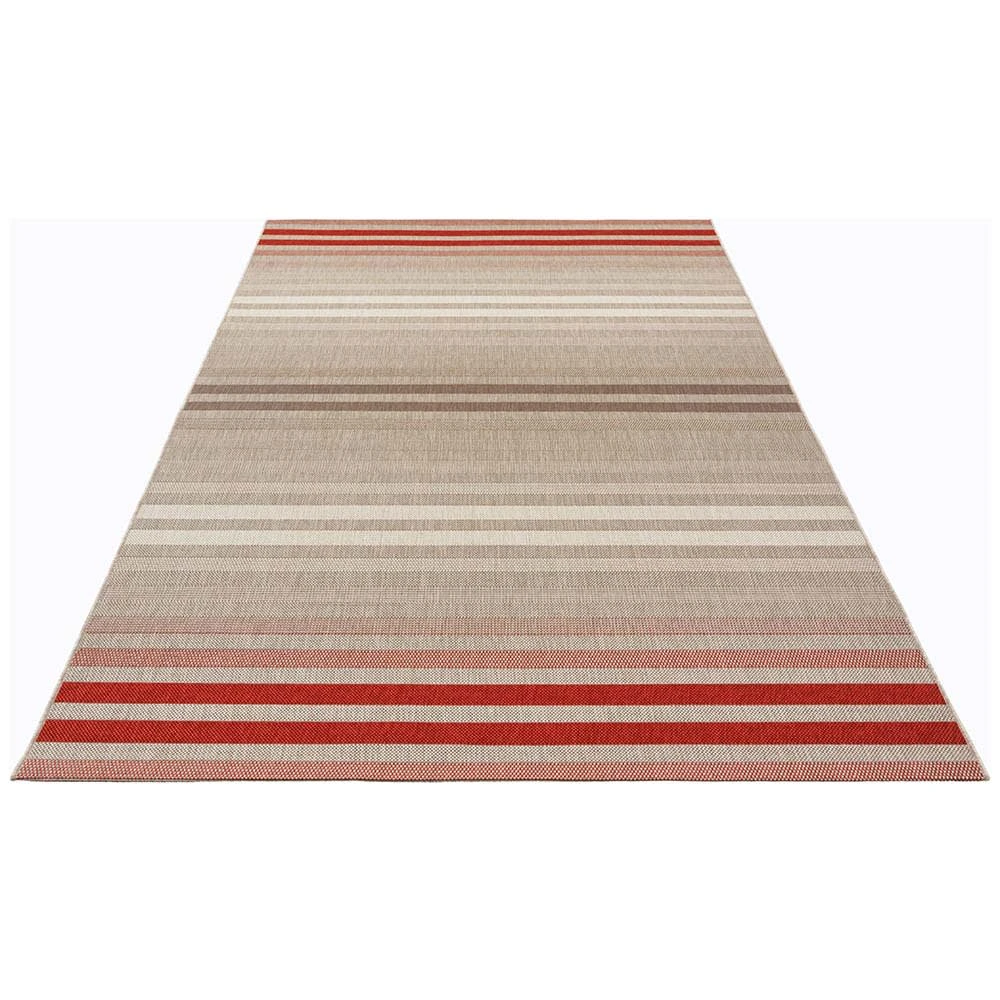 Northrugs In- & Outdoor Teppich Paros Rot Grau Creme – Bild 3