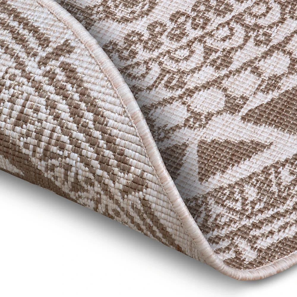 Northrugs In- & Outdoor Wendeteppich Coron Beige Creme, Rund – Bild 5