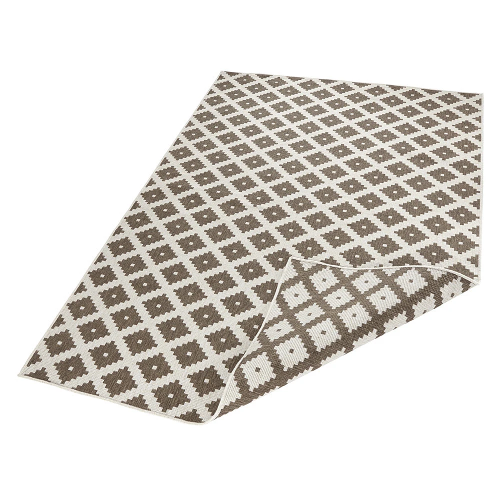Northrugs In- & Outdoor Wendeteppich Nizza Braun Creme – Bild 2
