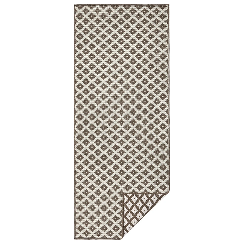 Northrugs In- & Outdoor Wendeteppich Nizza Braun Creme – Bild 6