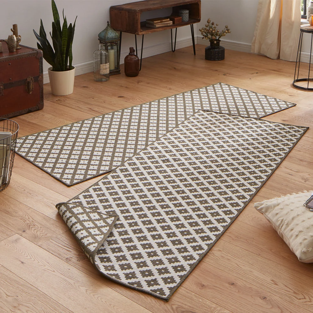 Northrugs In- & Outdoor Wendeteppich Nizza Braun Creme – Bild 7