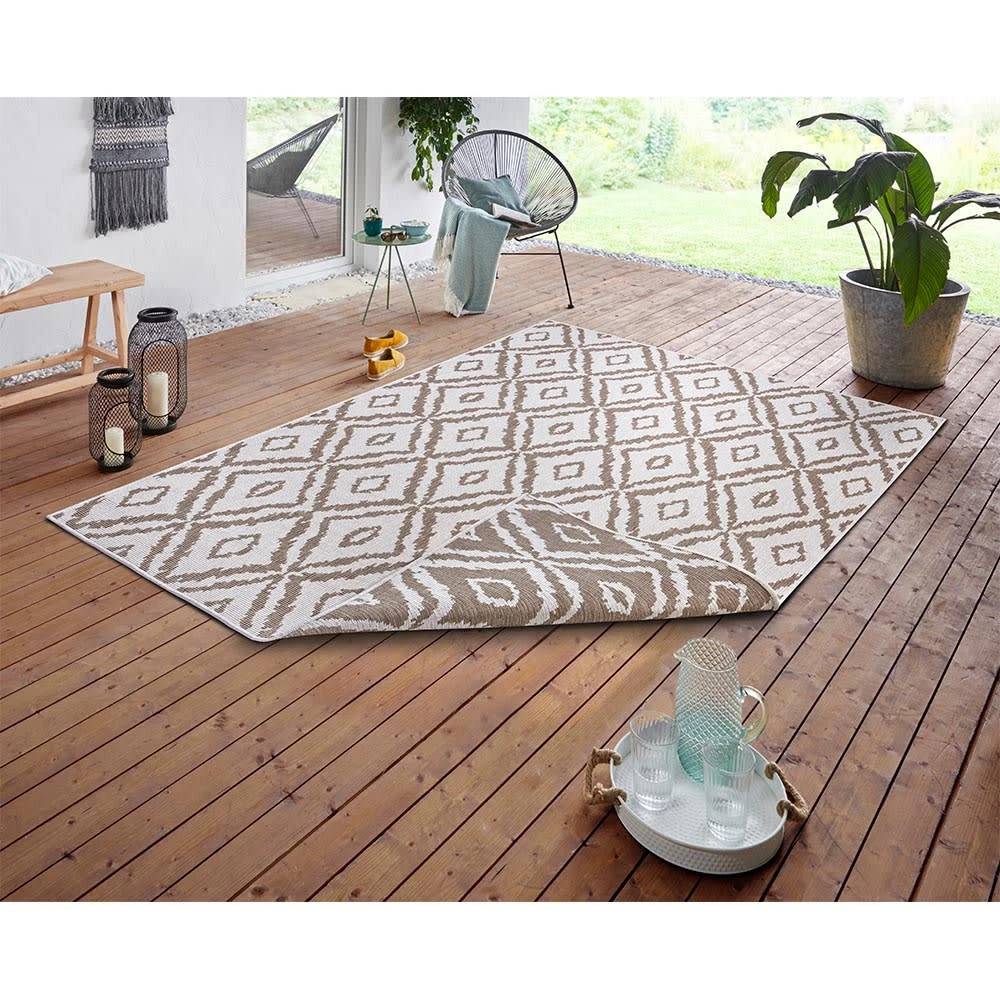 Northrugs In- & Outdoor Wendeteppich Rio Beige Creme – Bild 2