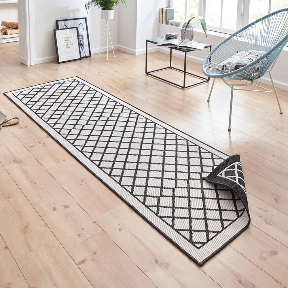 Northrugs In- & Outdoor Wendeteppich Sydney Schwarz Creme – Bild 9