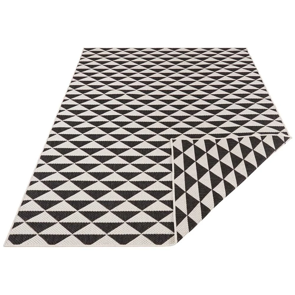 Northrugs In- & Outdoor Wendeteppich Tahiti Schwarz Creme – Bild 2